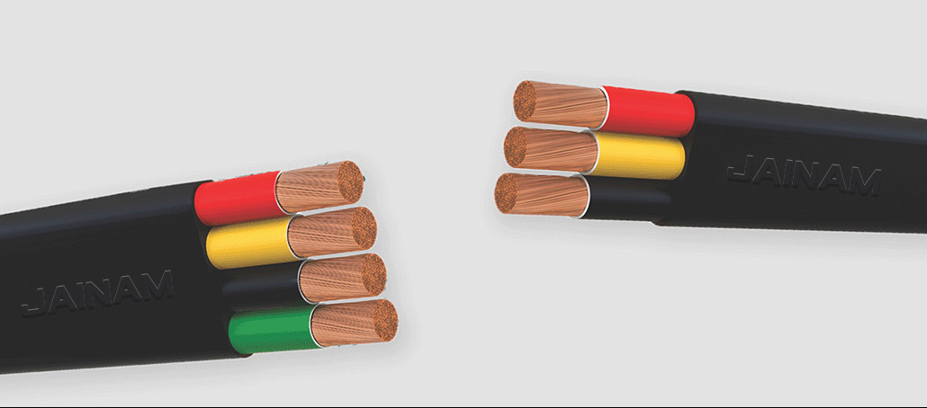 RUBBER 3 & 4 CORE FLAT CABLE- AWG EPDM