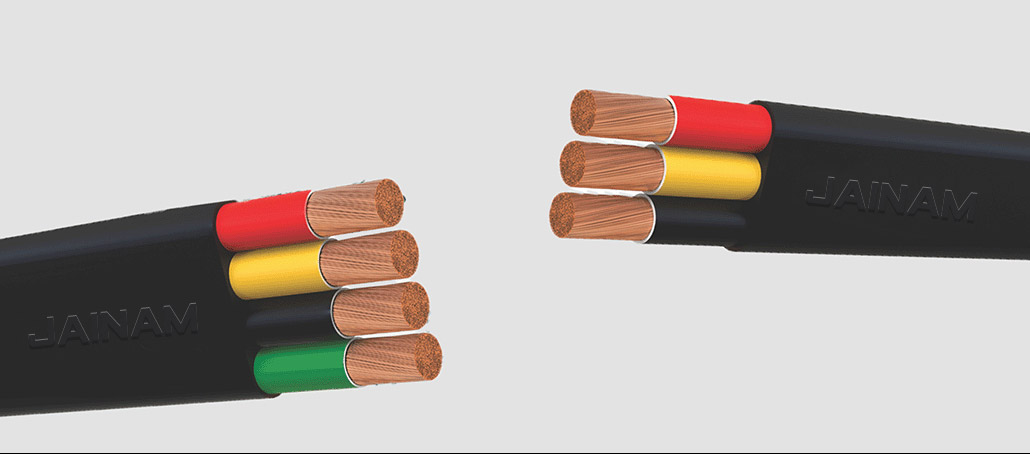 PVC 3 & 4 Core Flat Cables- AWG